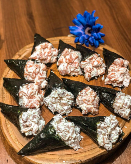 Temaki de Salmão e Tilápia